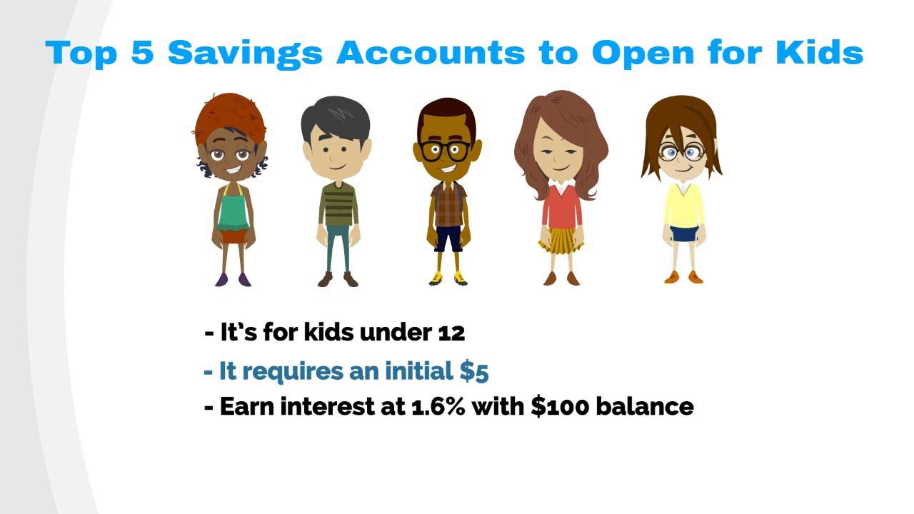 Top 5 Savings Accounts to Open for Kids EduCounting