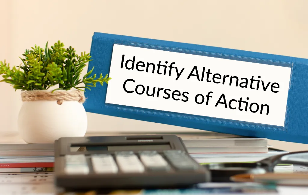 Identify Alternative Courses of Action