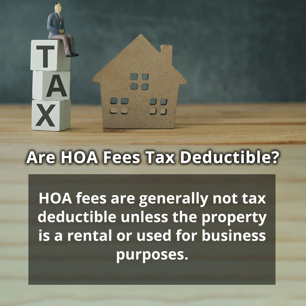 are HOA fees tax deductible