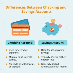 Difference between checking and savings account