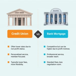 credit union vs. bank mortgage